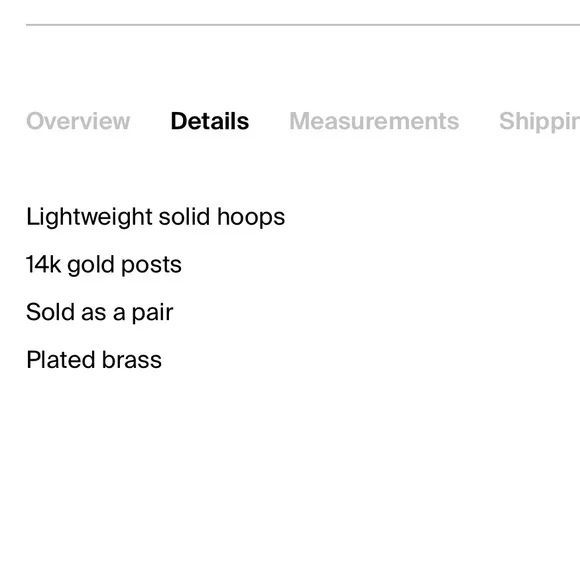 Jennifer Fisher 2.5 Thread Hoops in Plated Brass - Picture 14 of 14